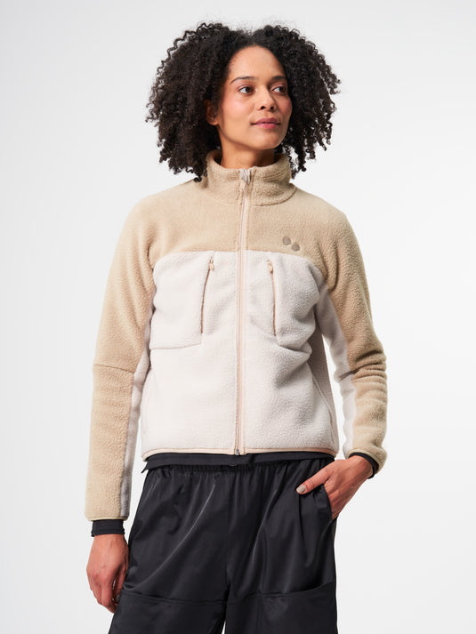 Pinqponq Fleece Jacket - Tune Khaki (Female) Nur für heute