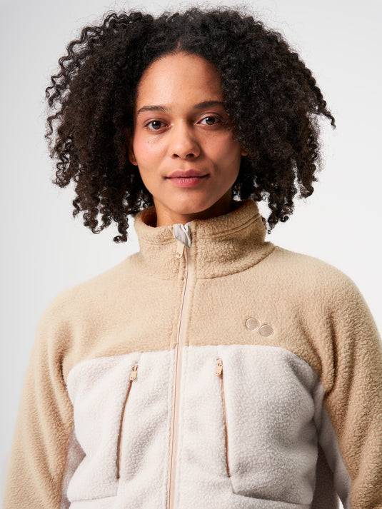 Pinqponq Fleece Jacket - Tune Khaki (Female) Nur für heute