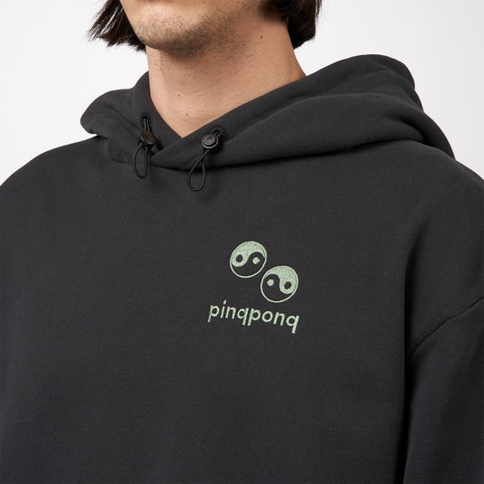 Pinqponq Hoodie - Peat Black Yin Yang (Unisex) Bis zu 55% Rabatt