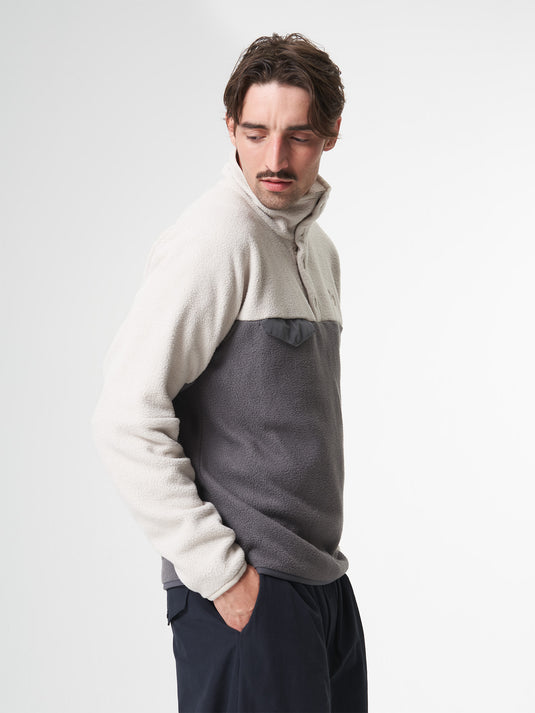 Pinqponq Fleece Pullover - Tune Beige (Unisex) Discount Store für neue Produkte