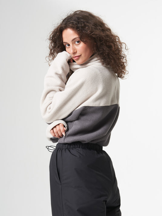 Pinqponq Fleece Pullover - Tune Beige (Unisex) Discount Store für neue Produkte