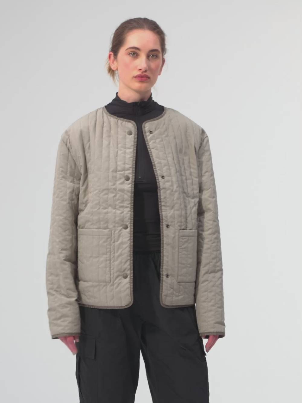 Pinqponq Reversible Jacket - Tune Brown (Unisex) Verkauf