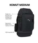 Pinqponq Komut Medium - Pure Black Saisonschlussverkauf