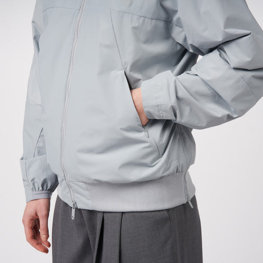 Pinqponq Light Bomber Jacket - Iced Grey (Unisex) Lagerräumung