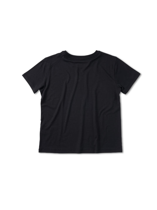 Pinqponq T-Shirt TENCEL™ - Wooden Black (Female) Neueste Mode