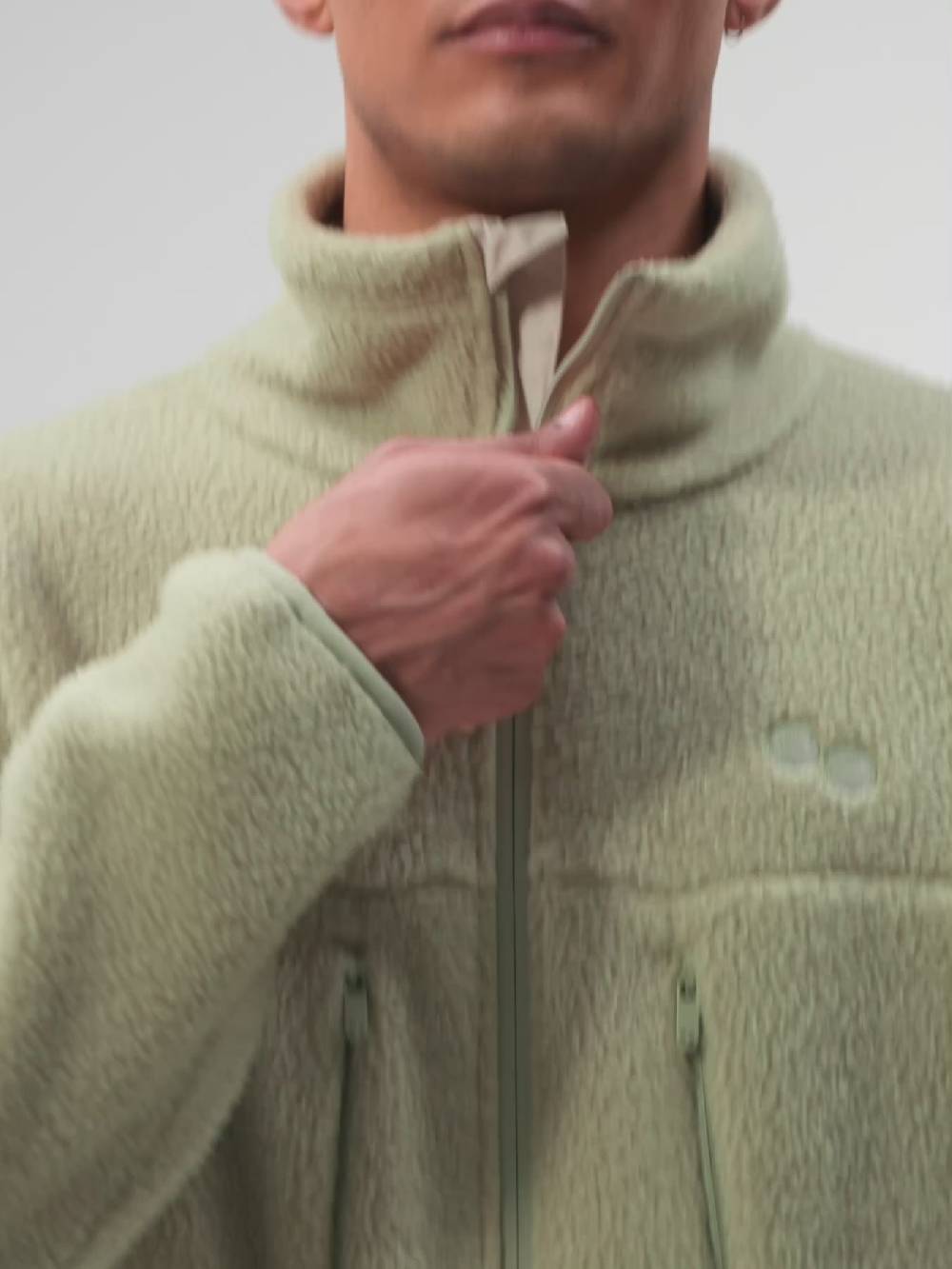 Pinqponq Fleece Jacket - Reed Olive (Male) Bis zu 65% Rabatt