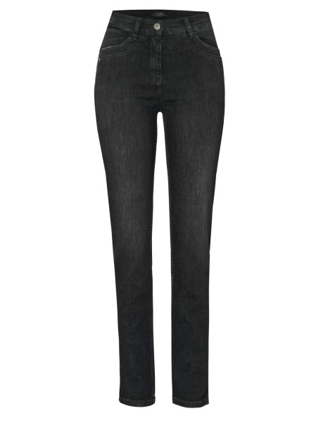 TONI Fashion Style »be loved« dark grey Slim-Fit Jeans mit hohem Bund VIP-Rabatte