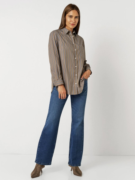 TONI Fashion Style »Alma« taupe/blue Gestreifte Hemdbluse Zeitbegrenzte Promotion