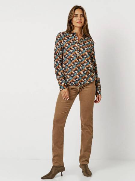 TONI Fashion Style »Bianca« multicolour petrol Bluse mit Hahnentritt Nur für heute