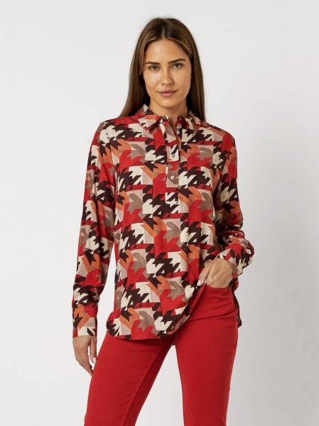 TONI Fashion Style »Celina« multicolour red Bluse mit Hahnentritt Sonderangebot der Fabrik