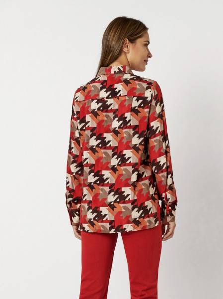 TONI Fashion Style »Celina« multicolour red Bluse mit Hahnentritt Sonderangebot der Fabrik