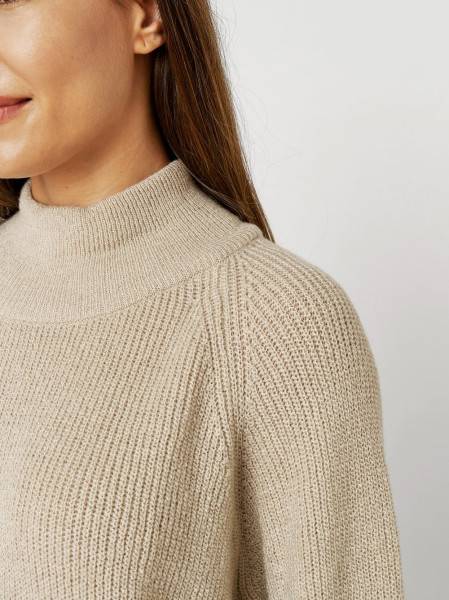 TONI Fashion Style »Insa« sand Strickpulli mit Stehkragen Bis zu 55% Rabatt