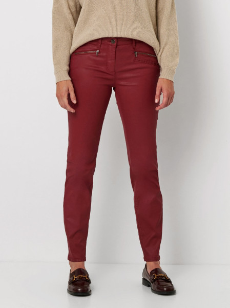 TONI Fashion Style »Perfect Shape« dark red Skinny-Fit im Lederlook Clearance-Verkauf