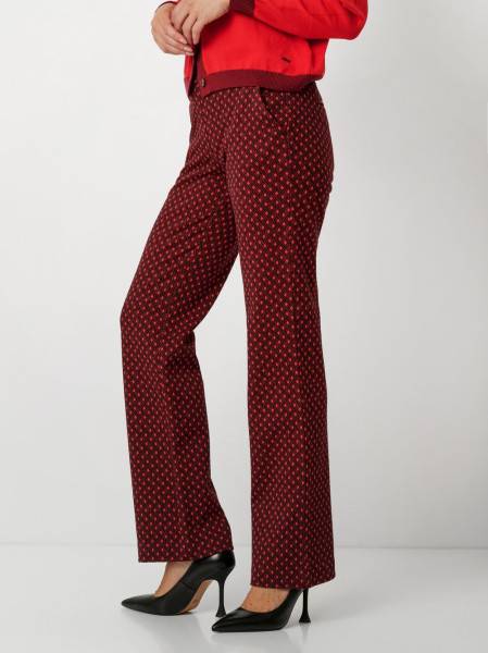 TONI Fashion Style »Jenny« red Gemusterte Wide Leg 50% Rabatt für begrenzte Zeit