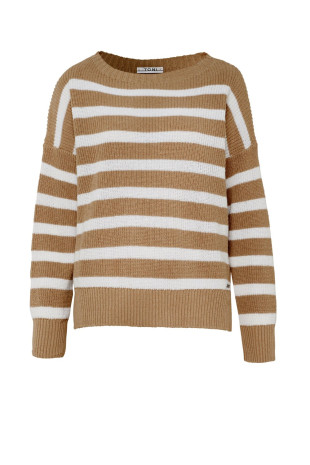 TONI Fashion Style »Inola« camel Lässiger Streifenpulli Angebote