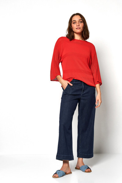 TONI Fashion Style »Gerda« red Gehäkelter Sommerpulli Hotsell