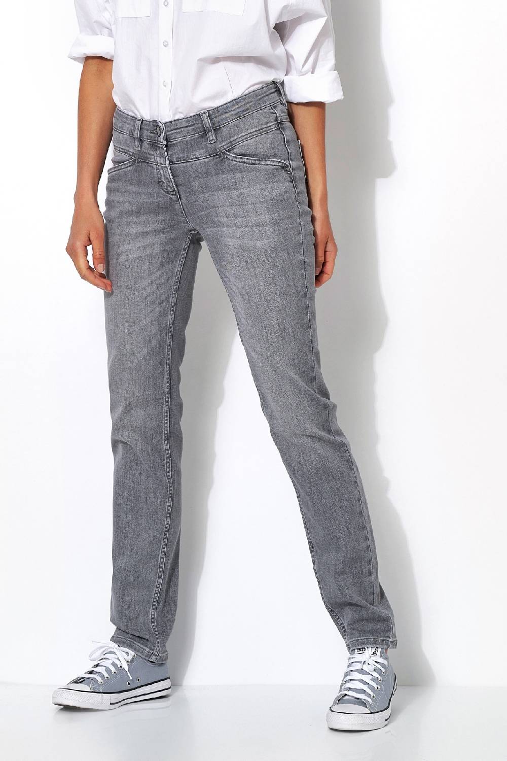TONI Fashion Style »Perfect Shape« grey used Authentische Shapingjeans Fabrik Onlineshop