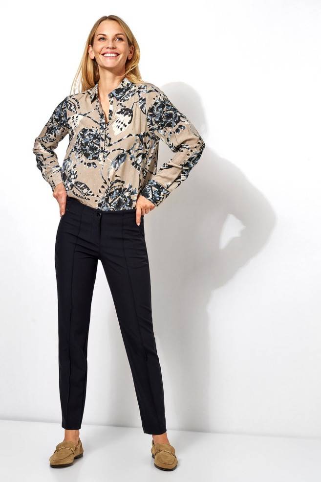 TONI Fashion Style »Alessa« dark blue Businesshose aus Techno-Stretch Osterangebot