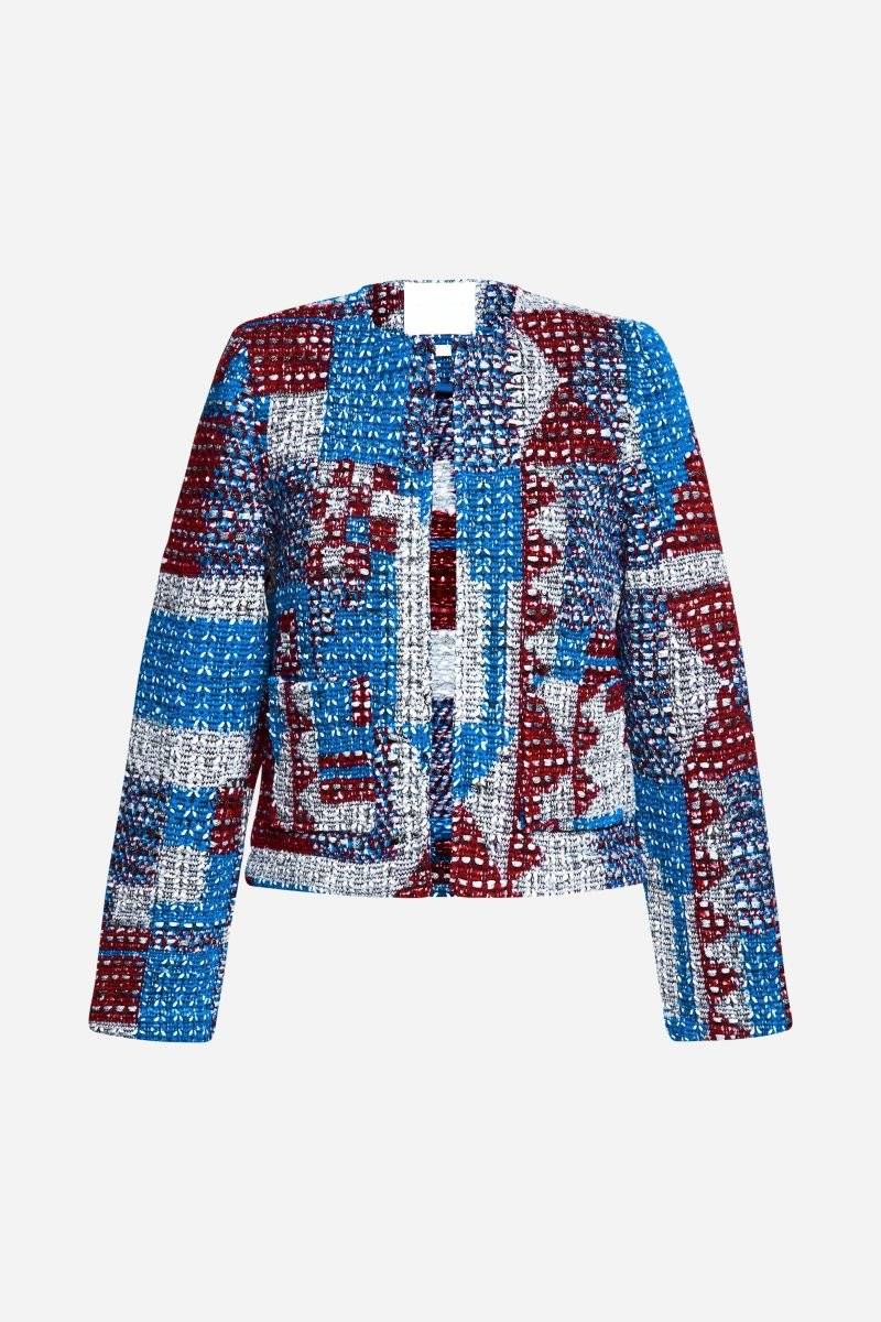 Eich & Royal Mehrfarbige Bouclé-Jacke Speichern exportieren