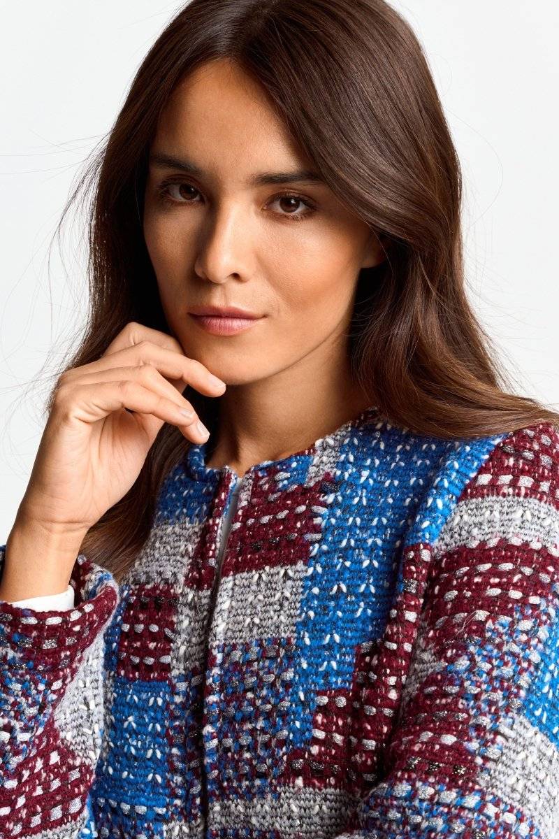 Eich & Royal Mehrfarbige Bouclé-Jacke Speichern exportieren