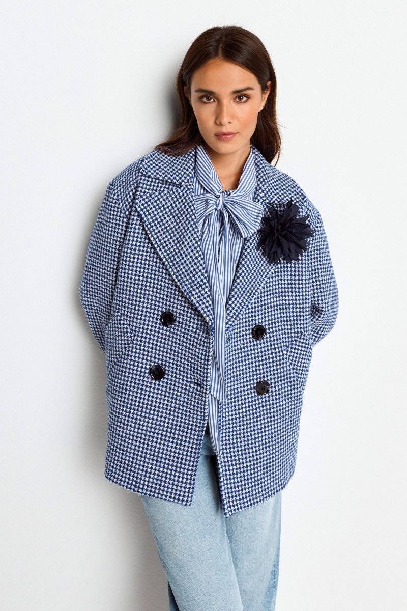 Eich & Royal Jacke mit Hahnentrittmuster Rabatte dieses Monats