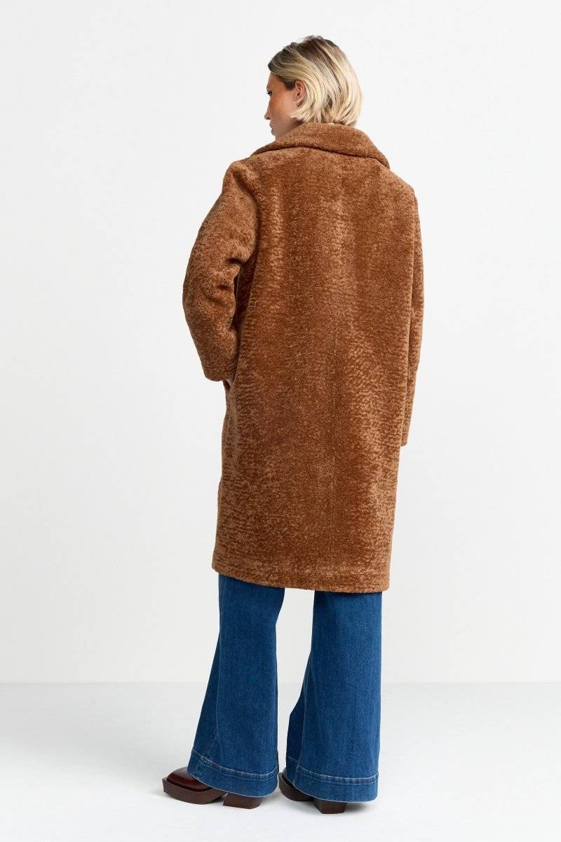 Eich & Royal Teddy-Mantel mit Reverskragen Online