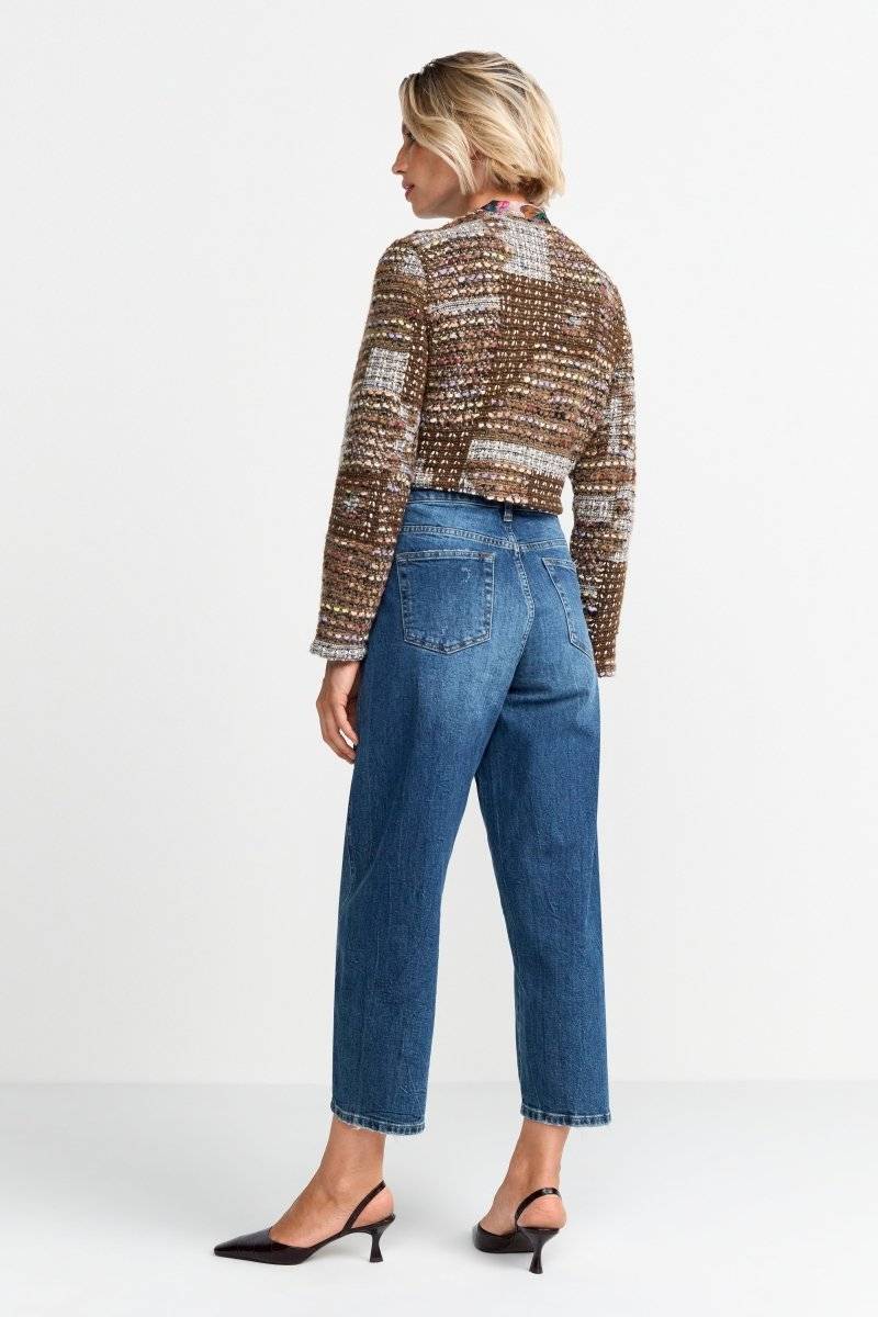 Eich & Royal Kurze Bouclé-Jacke im Angebot