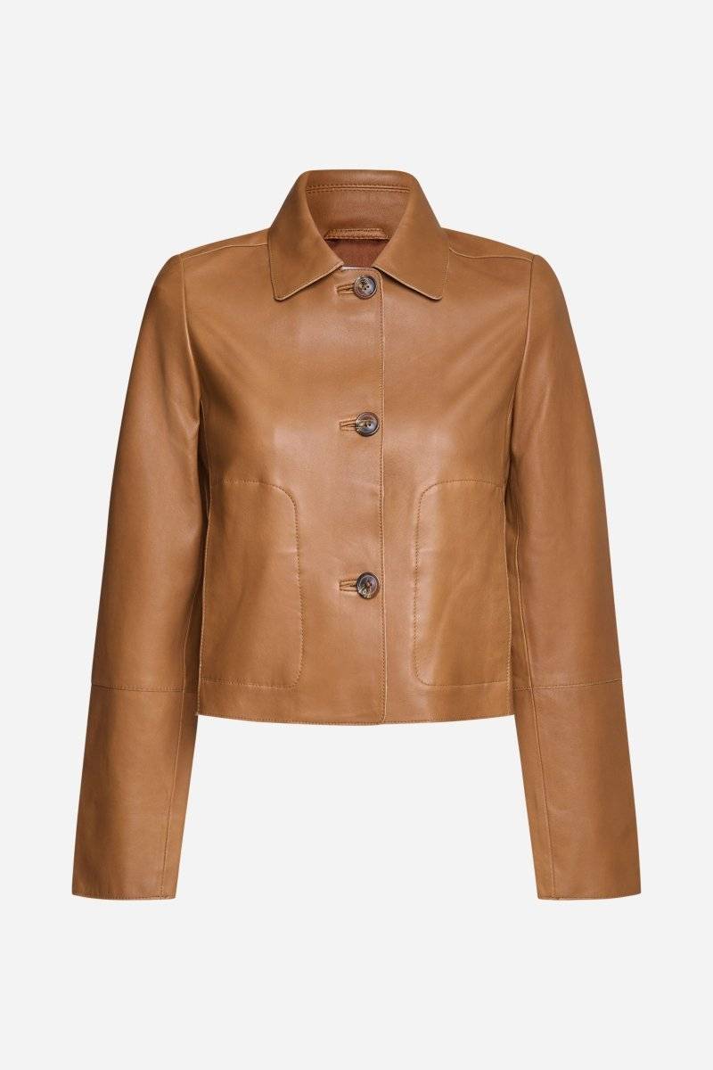 Eich & Royal Kurze Lederjacke mit Kragen Black Friday