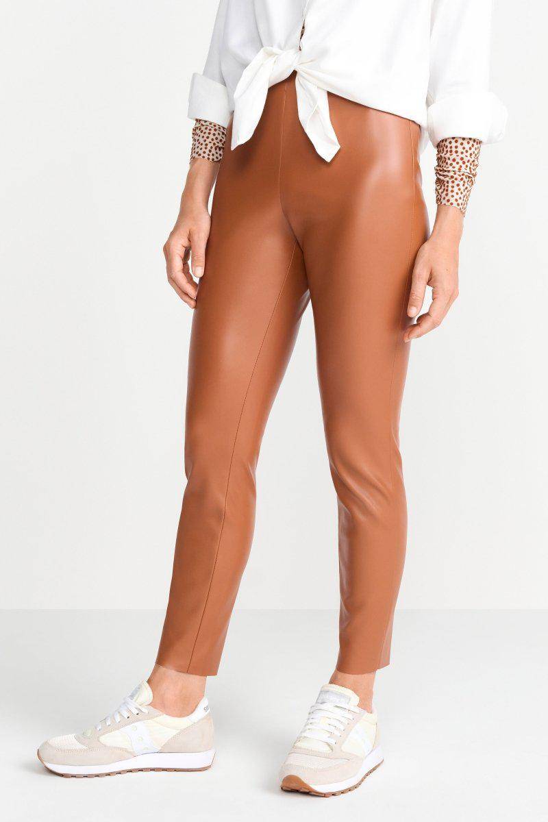Eich & Royal Knöchellange Kunstleder-Leggings Super Sparpreis
