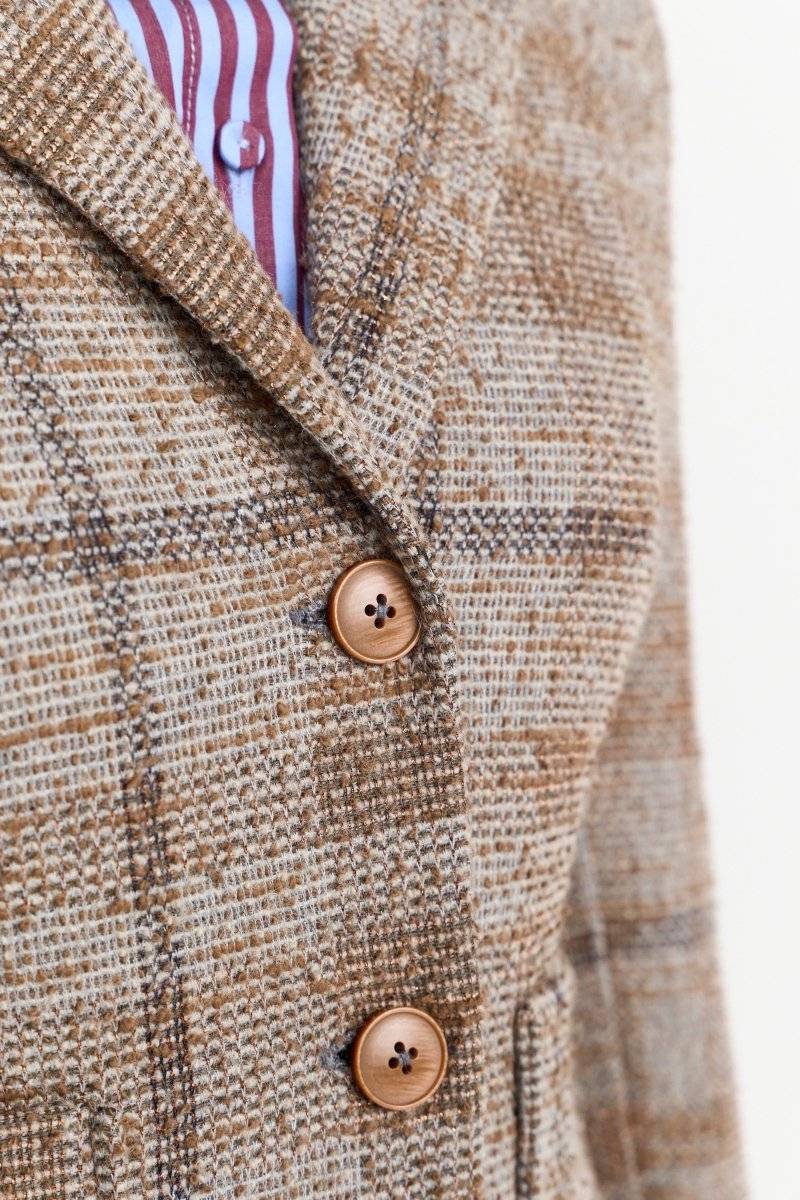 Eich & Royal Taillierter Blazer mit Karomuster Riesige Rabatte