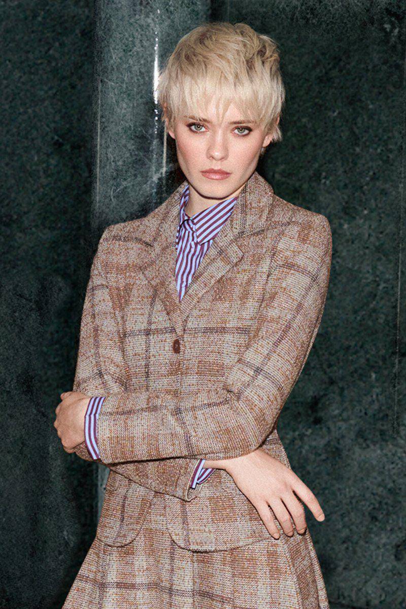Eich & Royal Taillierter Blazer mit Karomuster Riesige Rabatte