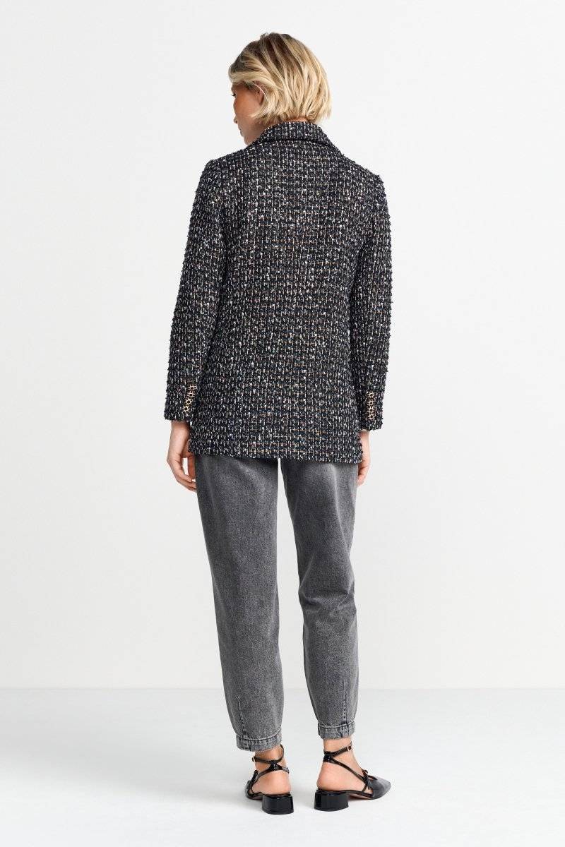 Eich & Royal Bouclé-Blazer mit Statement-Knopf Auslauf