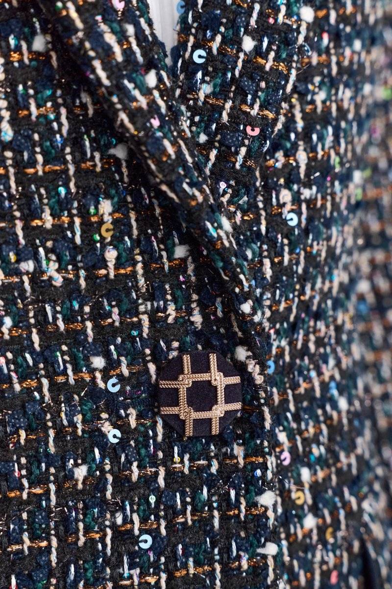 Eich & Royal Bouclé-Blazer mit Statement-Knopf Auslauf