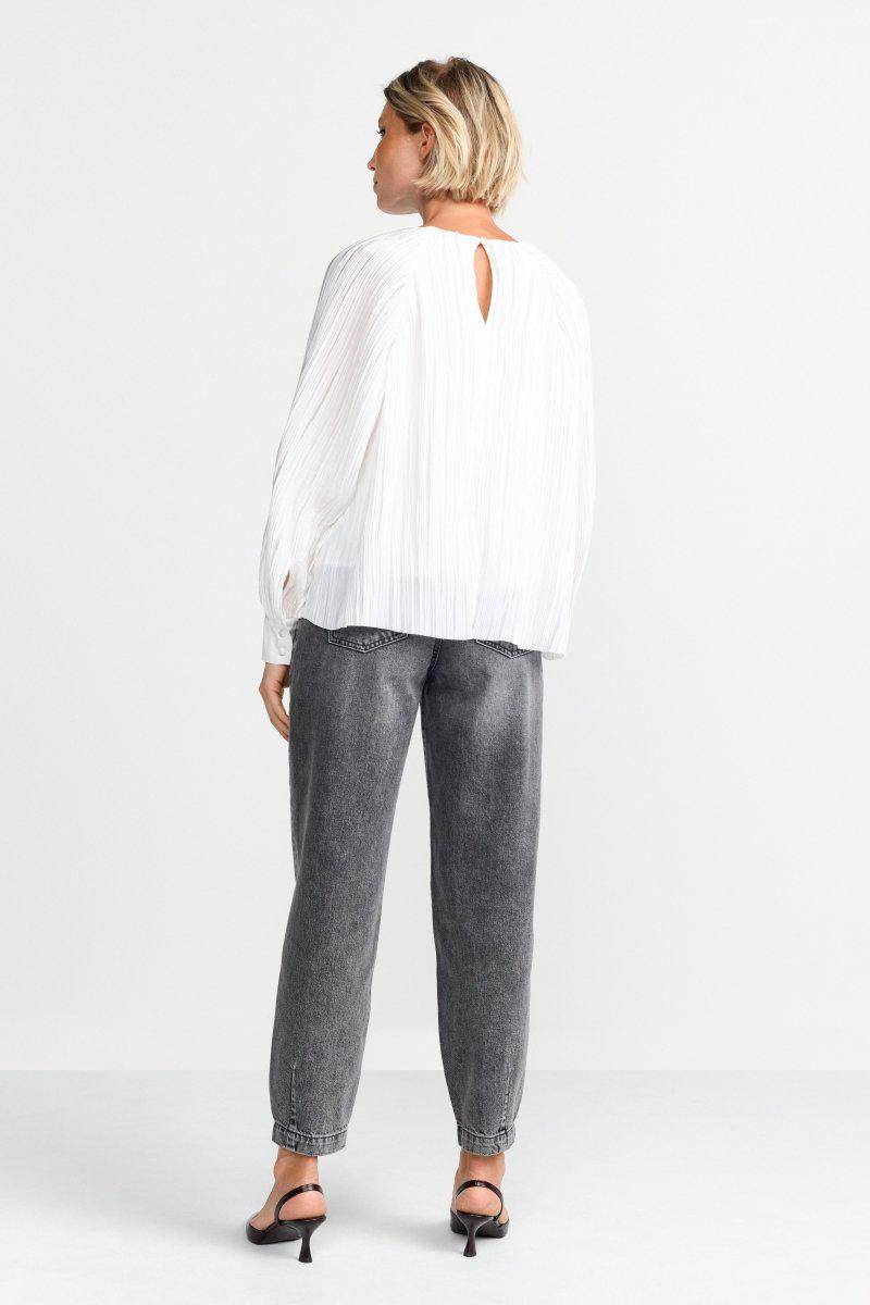 Eich & Royal Ausgestellte Plissee-Bluse Rabatt