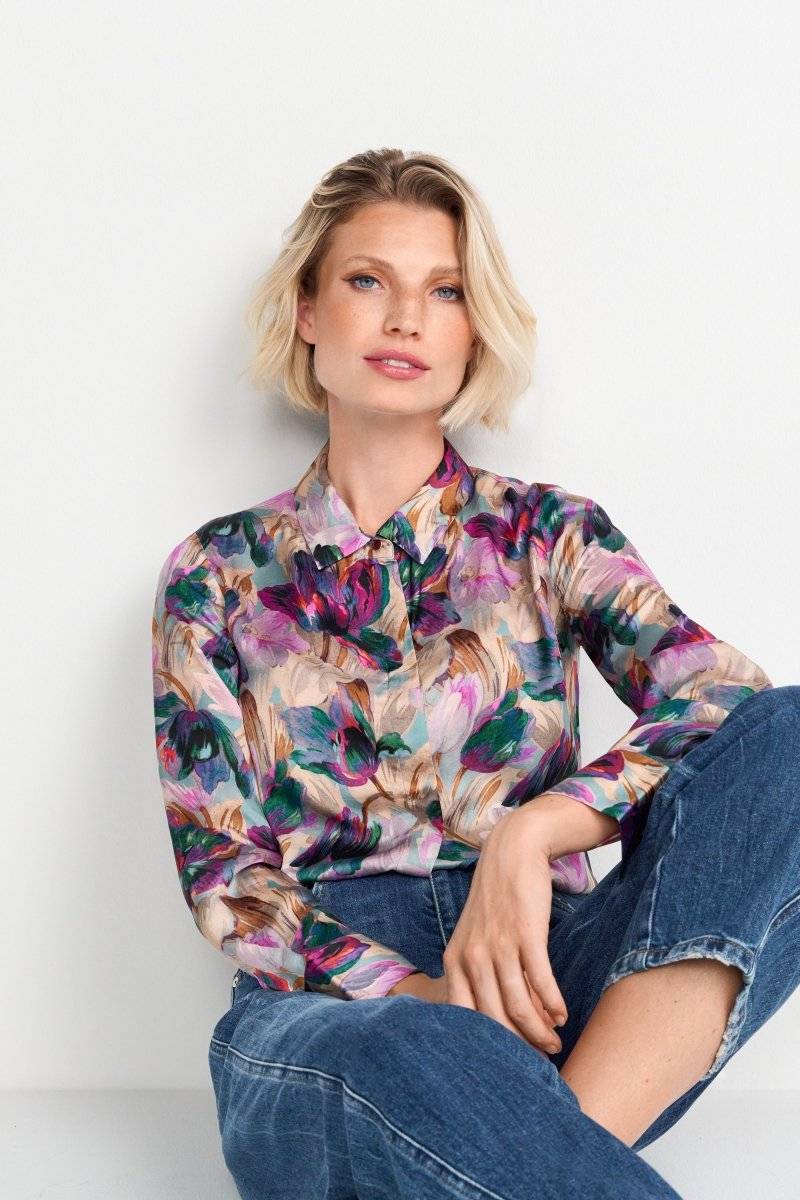 Eich & Royal Hemdkragenbluse mit Blumenprint Exklusivangebot