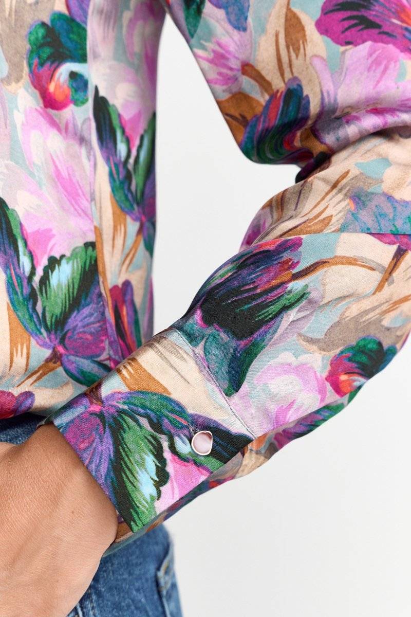 Eich & Royal Hemdkragenbluse mit Blumenprint Exklusivangebot