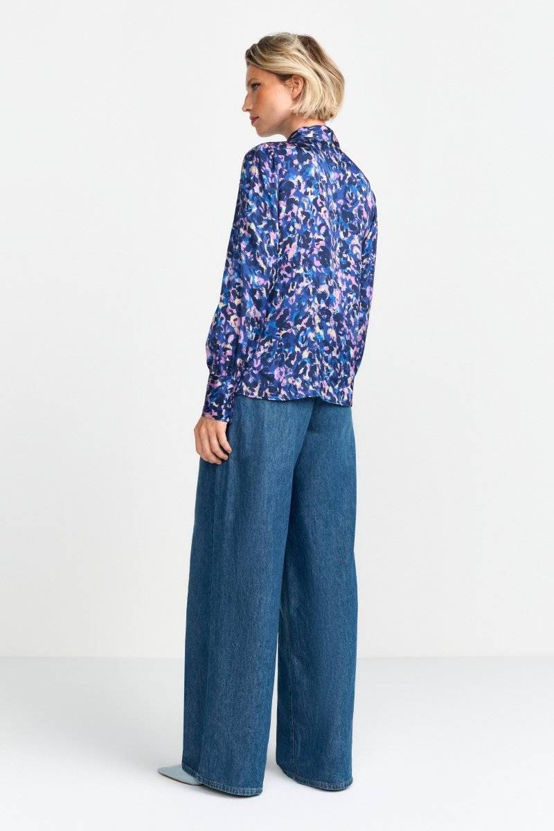 Eich & Royal Schluppenbluse mit Leo-Print Bestseller