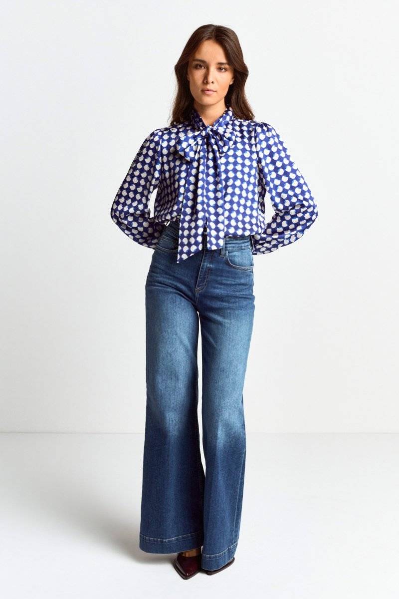 Eich & Royal Schluppenbluse mit Frill-Kragen Tägliche Deals