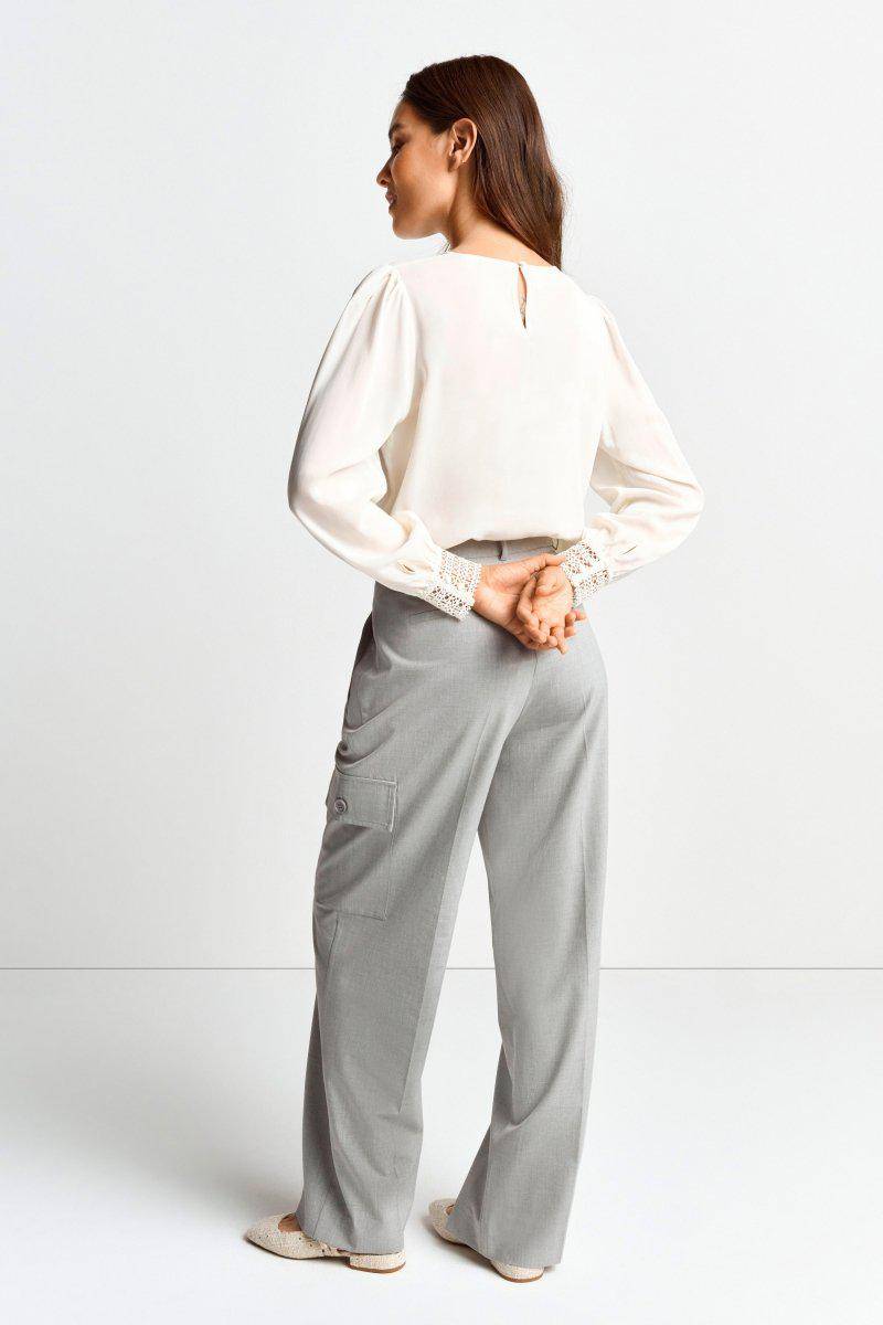 Eich & Royal Bluse mit Manschetten aus Spitze Tiefpreis