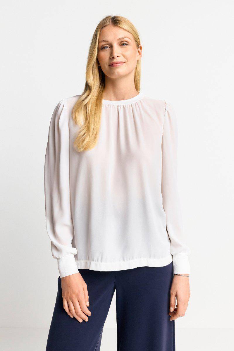 Eich & Royal Chiffonbluse mit Rundhalsausschnitt Letzte 3 Tage