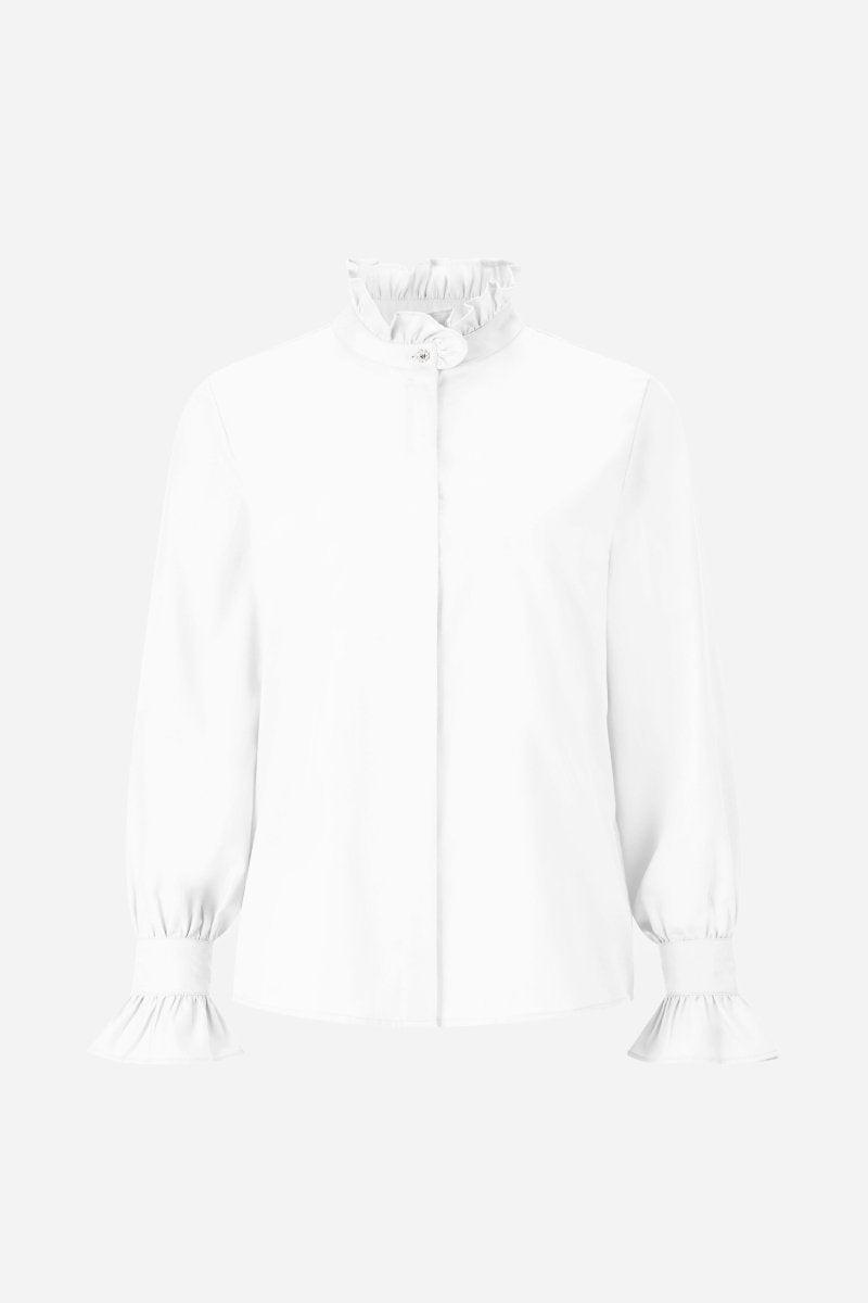 Eich & Royal Weiße Bluse mit Rüschenkragen JETZT KAUFEN