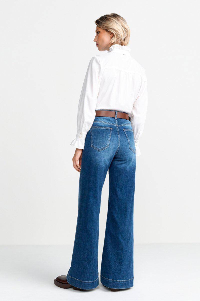 Eich & Royal Weiße Bluse mit Rüschenkragen JETZT KAUFEN