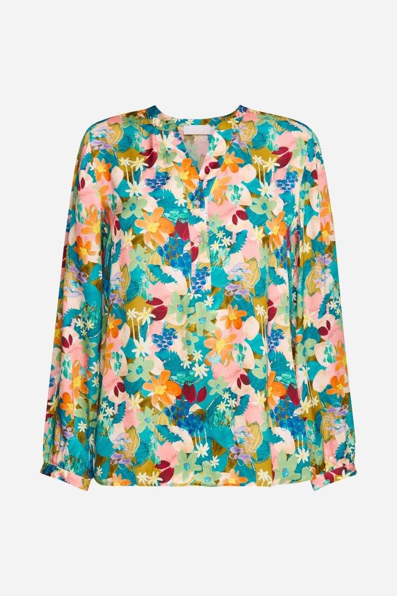 Eich & Royal V-Neck-Bluse mit Knöpfen Neueste Stile