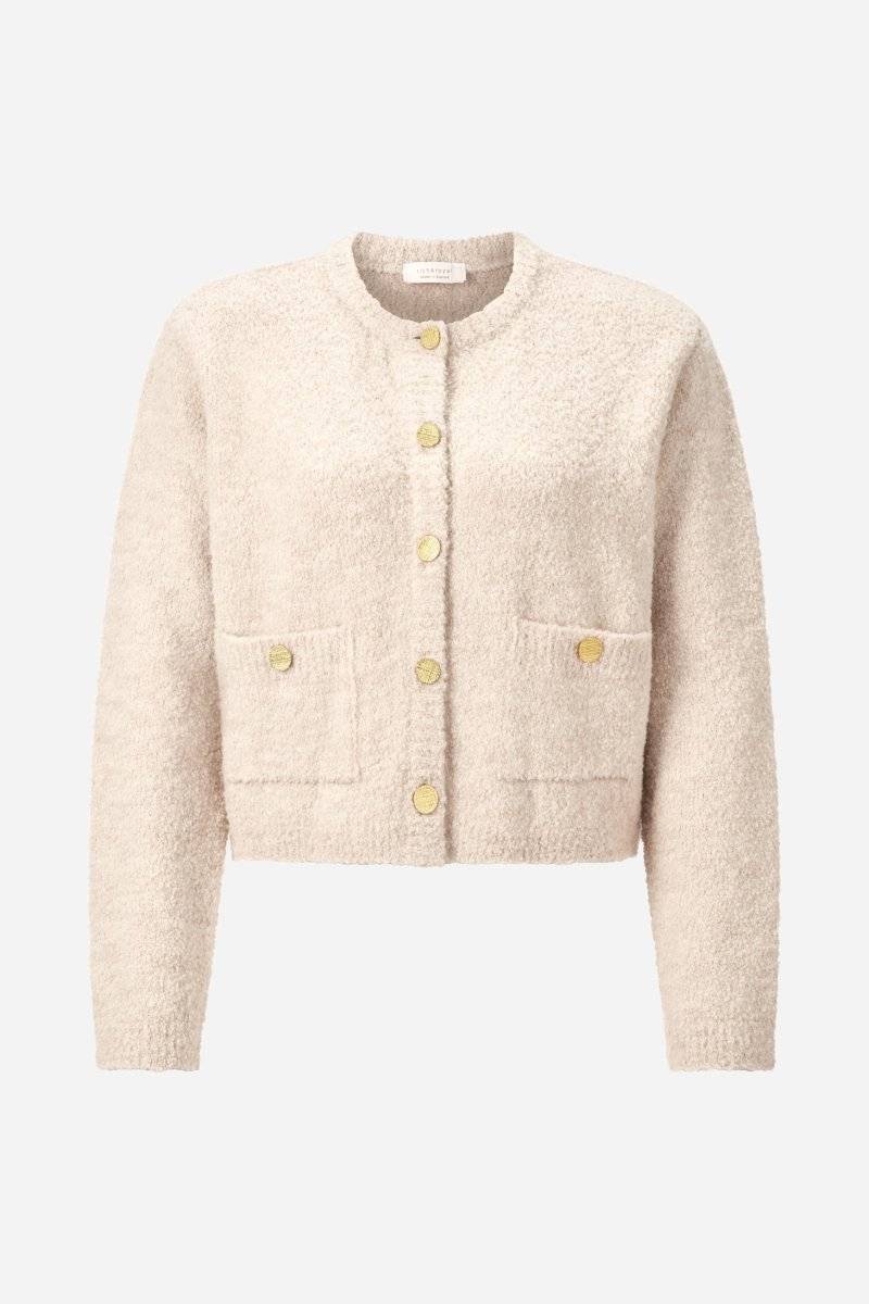 Eich & Royal Cardigan mit goldfarbenen Knöpfen Letzter Tag