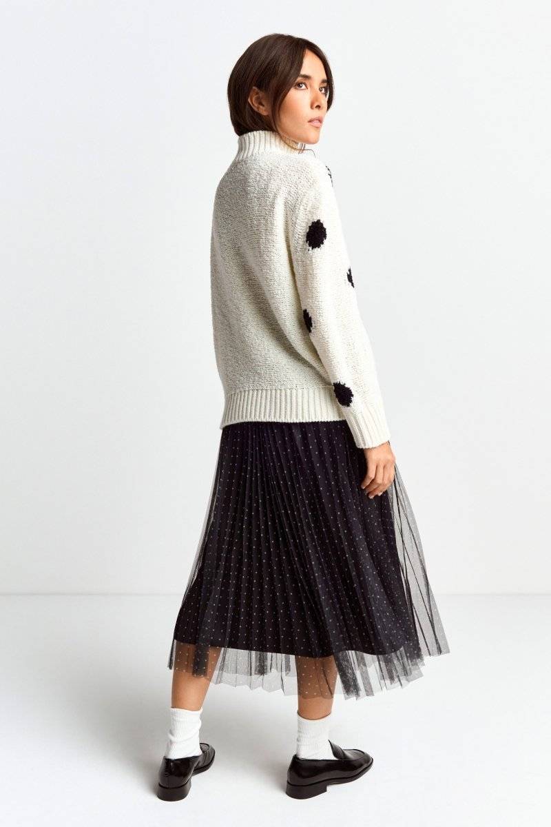 Eich & Royal Pullover mit blauen Polka Dots Nur für heute