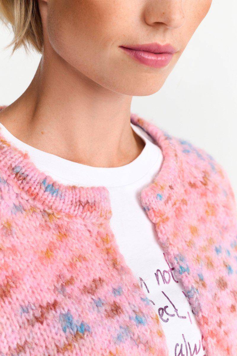 Eich & Royal Cardigan in zartem Pink Sonderangebot der Fabrik