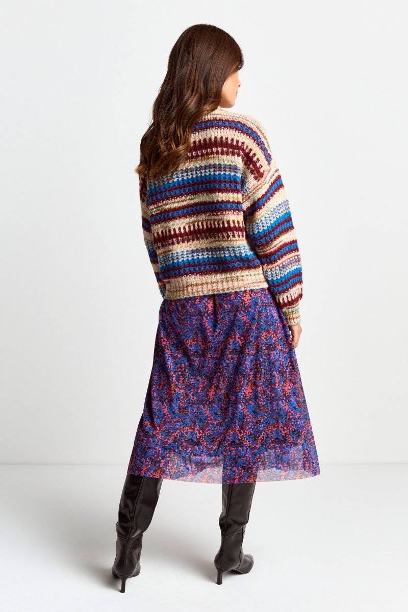 Eich & Royal Pullover mit bunten Streifen Günstiger Verkauf