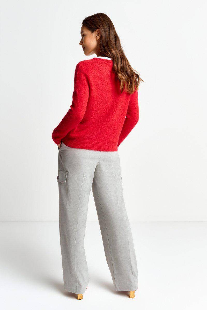 Eich & Royal Strickpullover aus weichem Materialmix Blitzverkäufe
