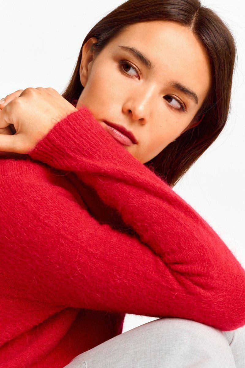 Eich & Royal Strickpullover aus weichem Materialmix Blitzverkäufe