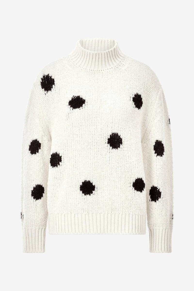 Eich & Royal Pullover mit blauen Polka Dots Sonderangebot